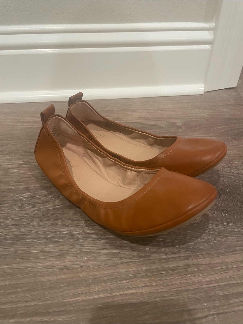 Universal Thread Cognac Brown Slip-On Ballet Flats